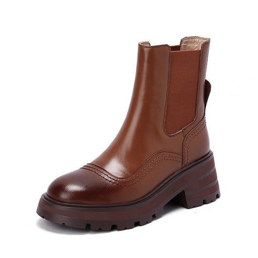 Botas Martin Retro Mujer con Tacón Grueso y Suela Reforzada - Image 11
