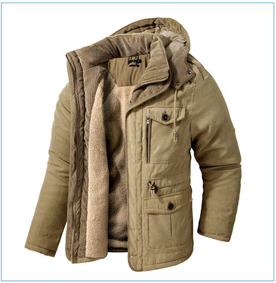 Abrigo de Algodón Acolchado Talla Grande para Hombre - Image 20