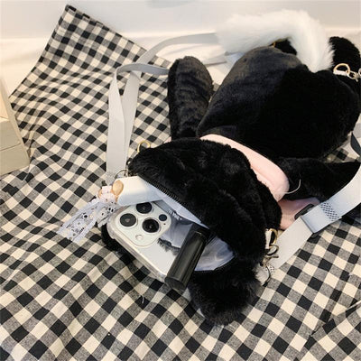 Mochila Infantil con Diseño de Gato Peluche y Bolsillo para Celular - Image 13
