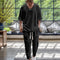 Conjunto de Pantalón y Sudadera V-neck con Cordón Ajustable