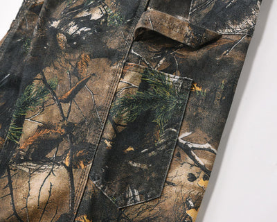 Conjunto Safari Retro Camuflaje Hojas Secas con Pantalón Táctico Estampado Completo - Image 5