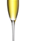 Tilted Vidrio Of Champagne