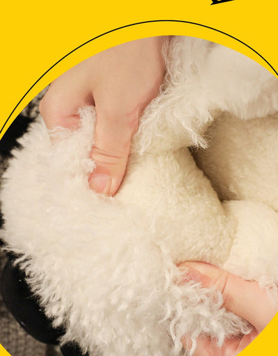 Pantuflas de Algodón Cordero Suave para Mujer Invierno - Image 2