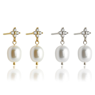 Aretes de Plata Esterlina 925 con Circonitas Trébol de Cuatro Hojas para Mujer - Image 4