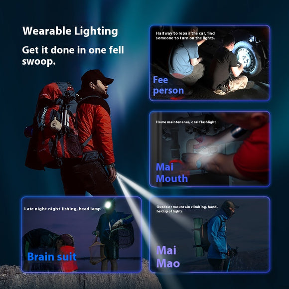 Linterna LED para Pesca Nocturna con Luz en los Dedos