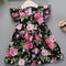 Vestido Infantil Algodón Floral Estampado para Verano