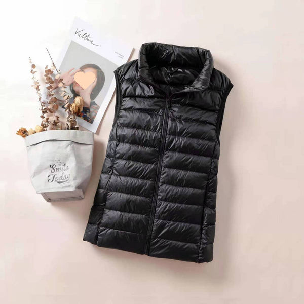 Chaleco Acolchado Ajustado de Moda Casual