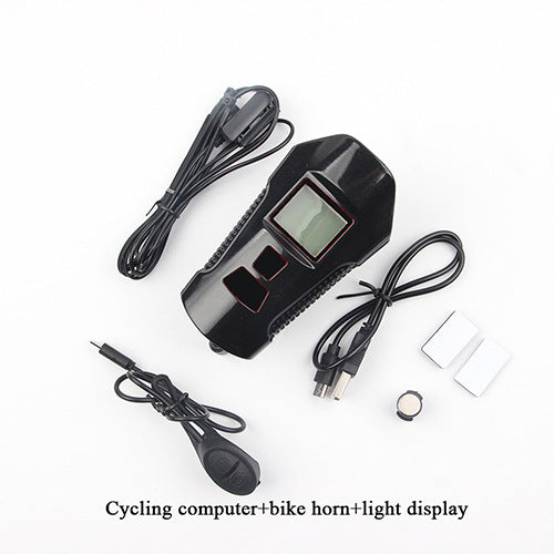 Luz Frontal para Bicicleta USB con Altavoz y Velocímetro - Image 27