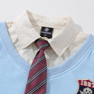 Camisa Polo College con Insignia para Hombre - Image 4