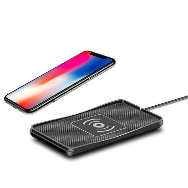 Cargador Inalámbrico Antideslizante para Auto Compatible con Apple