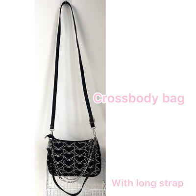 Bolso de Cadena Y2K con Corazón Bordado - Estilo Hot Girl Sweet Cool - Image 7