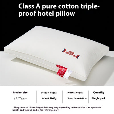 Almohada de Algodón Puro Antibacteriana Anti-ácaros Clase A - Image 5