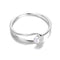Anillo de Perla con Diseño Geométrico Minimalista para Mujer