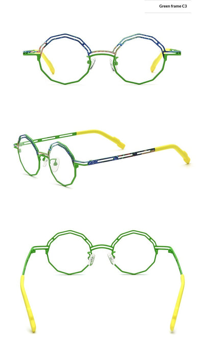 Armazón de Gafas Multimaterial Ultraligero en Titanio Puro para Miopía - Image 20