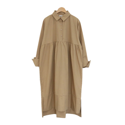 Vestido Camisero Holgado Talla Grande Manga Larga para Mujer - Image 8