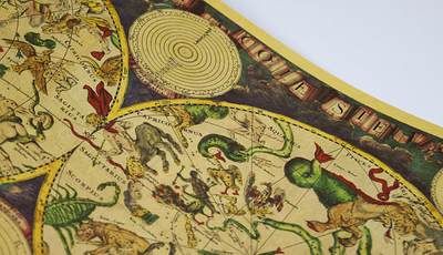 Mapa de Constelaciones Antiguas - Lámina Decorativa 12 Zodiacos en Papel Kraft - Image 8