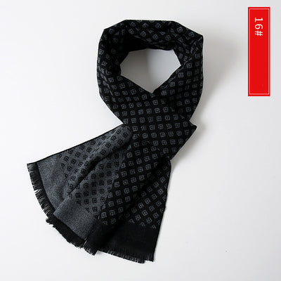 Bufanda de Cachemira Extendida Versátil para Hombre - Image 31