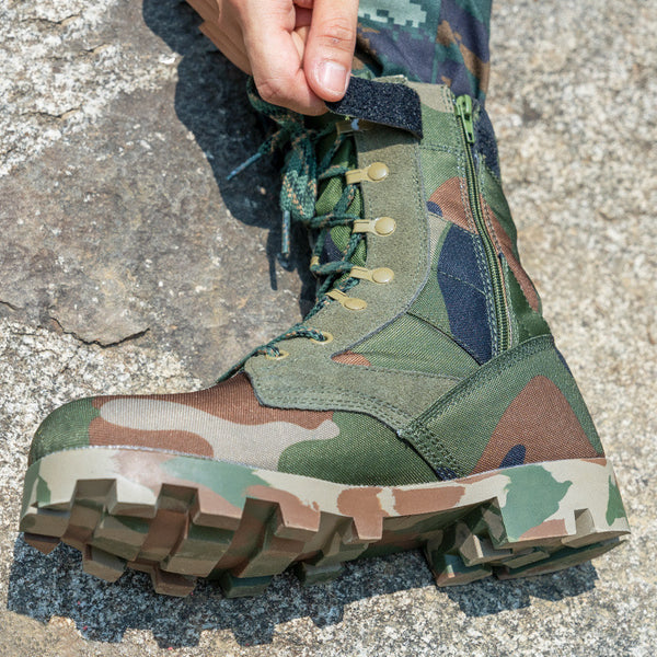 Botas Militares Tácticas Altas Transpirables con Cierre