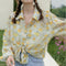 French Summer Blouse in Protective Chiffon with Sunscreen