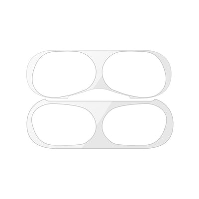 Black metal sticker headphone film, designed to protect the inside of an earbud charging case from dust and fingerprints. - Image 14
