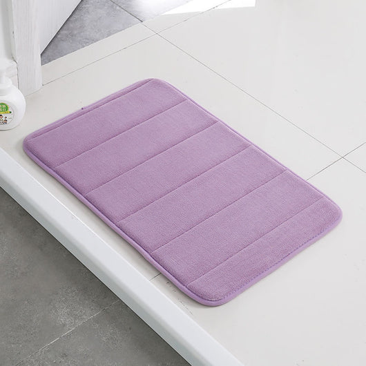 Tapete de Baño Coral Fleece con Espuma Viscoelástica - Antideslizante y Absorbente - Image 10