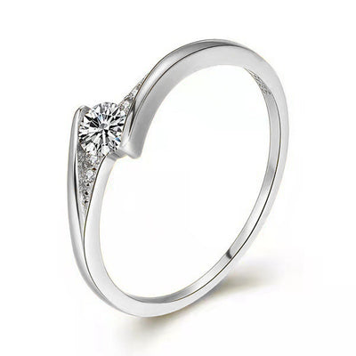 Anillo de Compromiso Dorado en Aleación, Diseño Redondo - Image 4