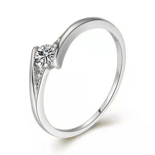 Anillo de Compromiso Dorado en Aleación, Diseño Redondo - Image 4