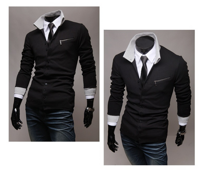 Cardigan Slim Fit Tejido para Hombre - Suéter Elegante - Image 8