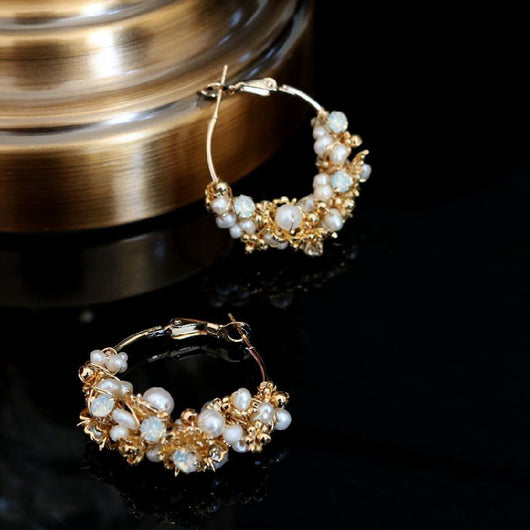 Aretes de Perla Acuática con Temperamento Femenino - Image 7