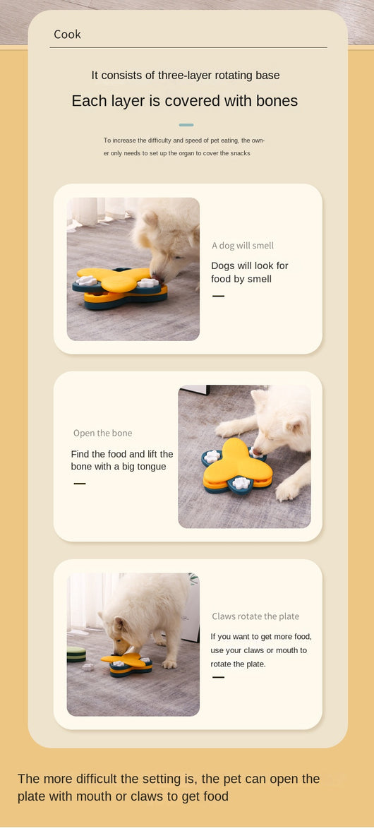 Comedero Interactivo Puzzle para Perros - Juguete Educativo Comedera Lenta con Base Antideslizante - Image 21