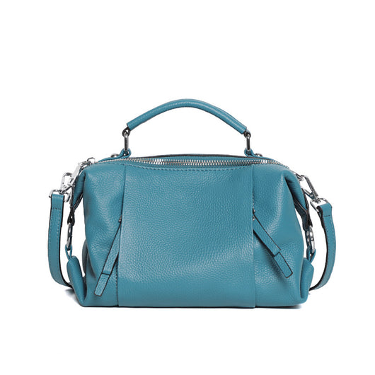 Bolso Mensajero de Cuero Genuino con Doble Compartimento para Mujer - Image 6
