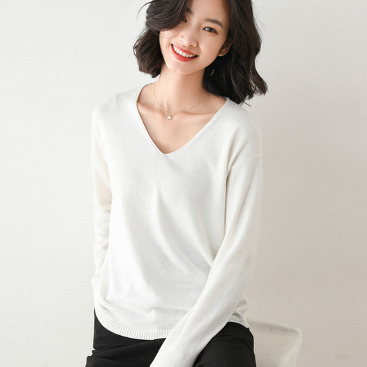 Suéter Suelto Estilo Coreano para Mujer - Prenda Base Versátil - Image 19