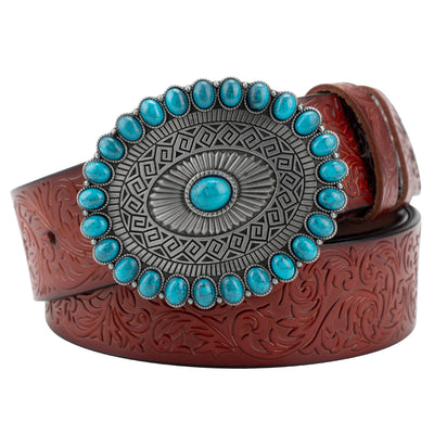 Cinturón Decorativo Grabado Estilo Retro Europeo para Mujer - Image 7