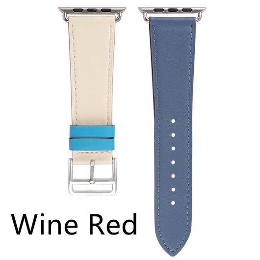 Correa de Reloj de Cuero Bicolor Elegante y Versátil - Image 16