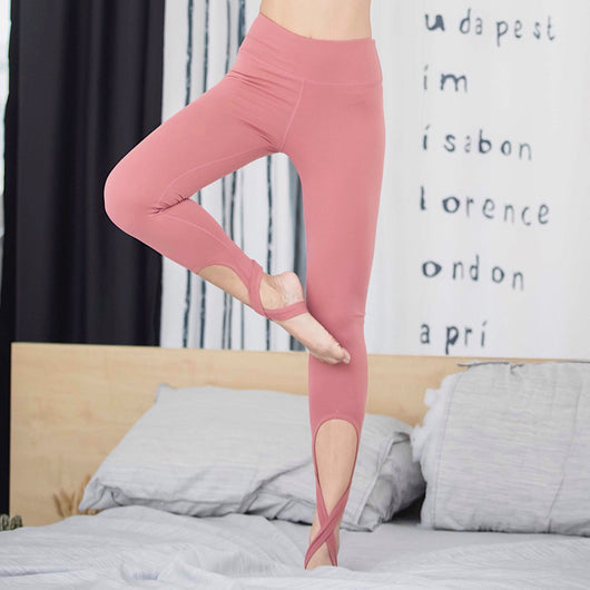 Pantalones de Yoga con Cintas Cruzadas - Image 4
