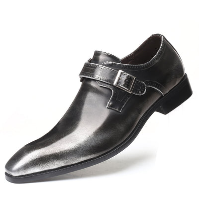 Zapatos de Cuero Ingleses Puntiagudos para Hombre - Image 9