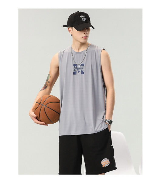 Camiseta Sin Mangas Hombre Estampado Letras - Colección Verano - Image 17