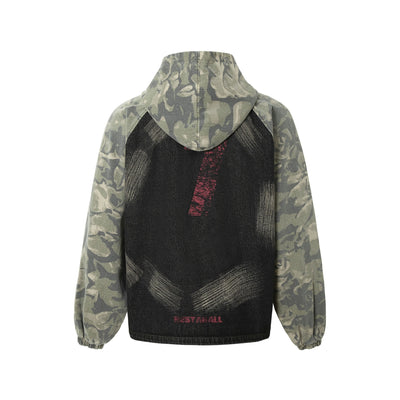 Chaqueta Camuflada con Parches Retro Graffiti - Image 10