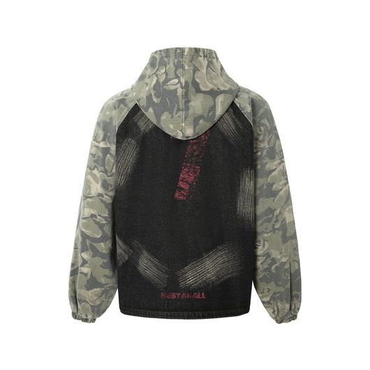 Chaqueta Camuflada con Parches Retro Graffiti - Image 10