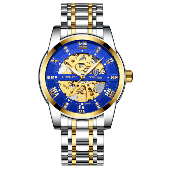 Reloj Mecánico con Pulsera de Acero Calado