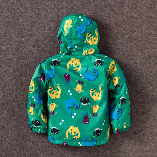 Chaqueta Impermeable para Niño con Capucha - Diseño Dinosaurio Resistente al Viento - Image 13