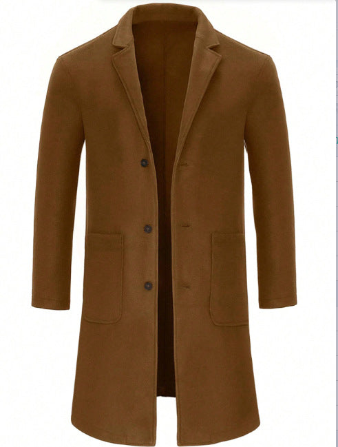 Abrigo Trinchera de Lana para Hombre - Elegancia Clásica - Image 2