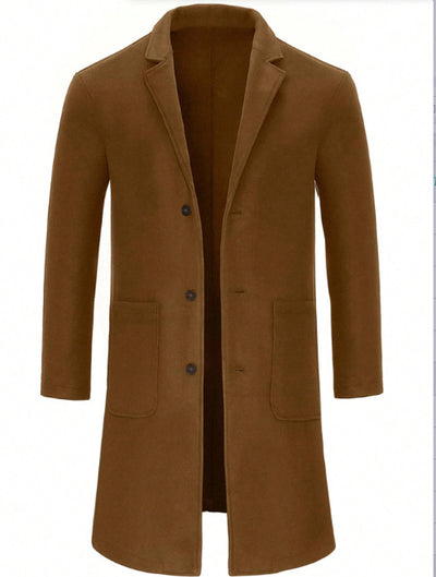 Abrigo Trinchera de Lana para Hombre - Elegancia Clásica - Image 2
