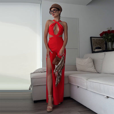 Jumpsuit de Fiesta Elegante para Mujer con Cuello Halter - Image 8