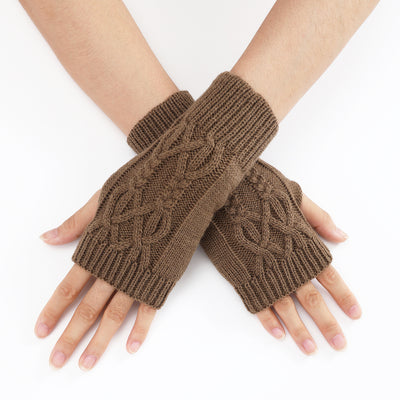 Guantes Tejidos Medio Dedo para Parejas - Lana Cálida Invierno Unisex - Image 27