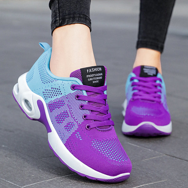 Zapatillas Deportivas Flyknit Mesh para Mujer - Tallas Grandes Cómodas