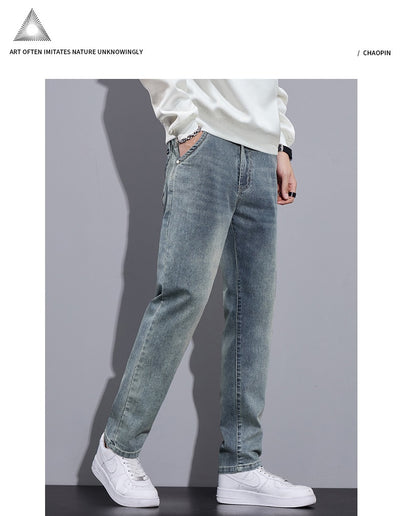 Pantalones Vaqueros Anchos Rectos Estilo Urbano para Hombre - Image 14
