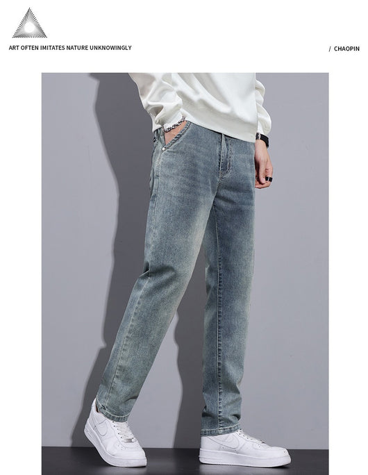 Pantalones Vaqueros Anchos Rectos Estilo Urbano para Hombre - Image 14