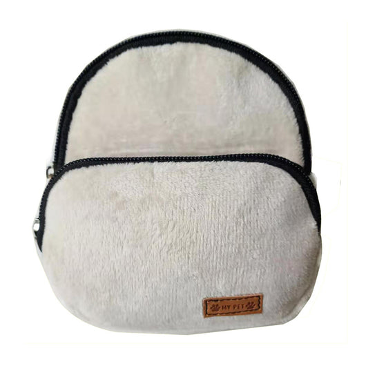 Mochila Portátil Flanela para Mascotas - Ideal para Snacks y Accesorios - Image 5