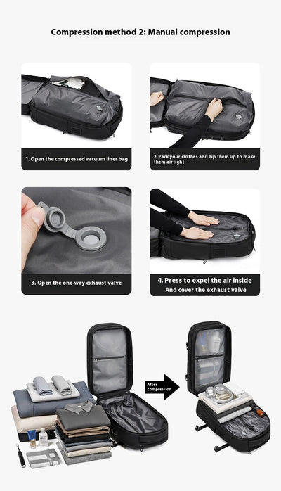 Mochila Trolley Expandible de Gran Capacidad para Viajes de Negocios - Image 14